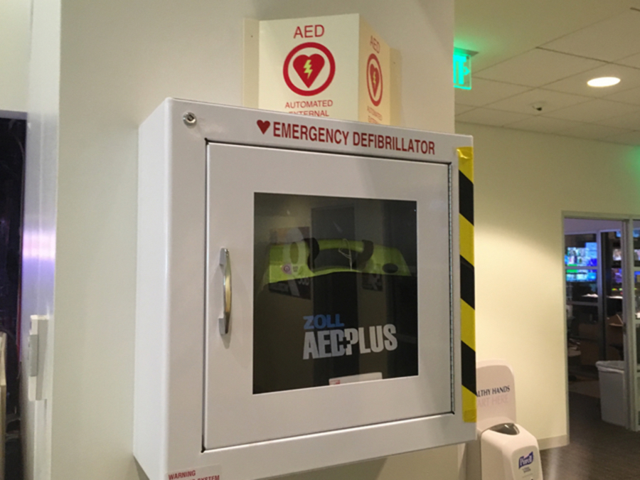 It's important to know where AEDs are located, how to use them