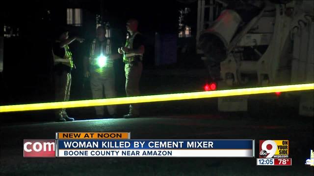 amazon worker struck and killed by cement truck on way to parking