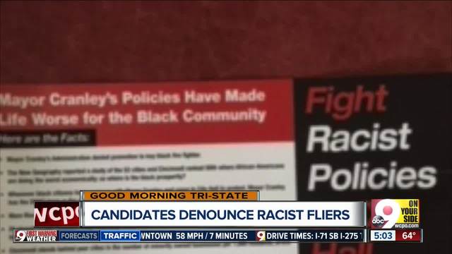john cranley flyers anonymous flyers accuse mayor cranley of racism racism flyers