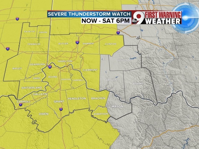 Severe Thunderstorm Watch extended to cover most of Tri ...