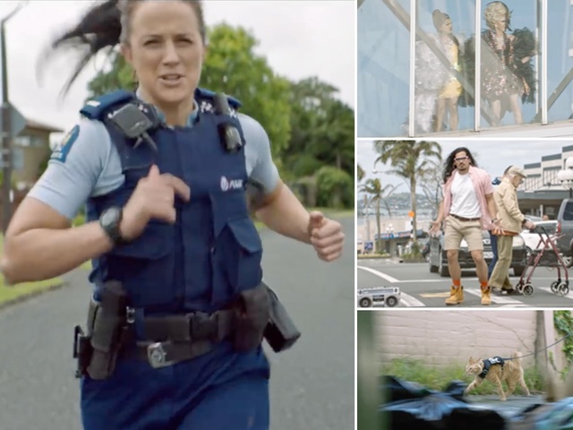 Badass NZ police recruitment video features bagpipes, cop cat & helicopter Badass NZ police recruitment video features bagpipes, cop cat & helicopter