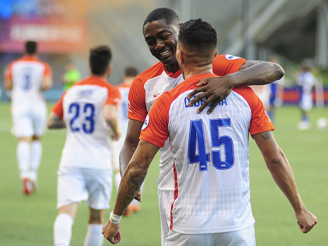 FC Cincinnati's Fanendo Adi is adjusting to playing in the USL after years in MLS