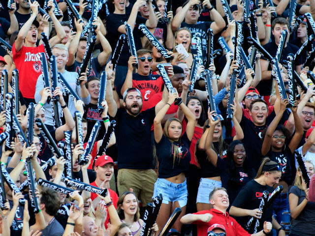 Which College Football Team Has The Happiest Fans In The Land Cincinnati Bearcats That S Who